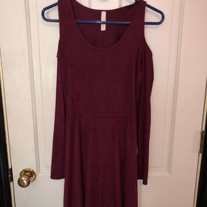 Purple Suede Dress